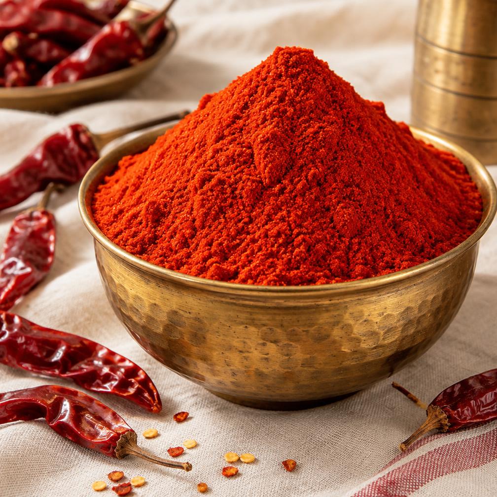 Plain / Pachadi Karam — The everyday Andhra staple for chutneys and pachadis.